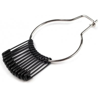 Spínací špendlíky délka 19 mm Varianta: černý lak, Balení: 1 svaz. – Zboží Dáma