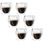 Vialli Design CRISTALLO dvoustěnné sklenice na kávu cappuccino a čaj 25486 6 x 250 ml – Sleviste.cz