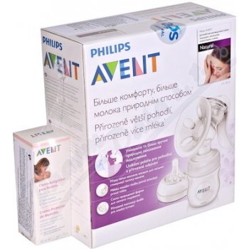 Philips Avent Natural se zásobníkem 125 ml a krém na bradavky 30 ml