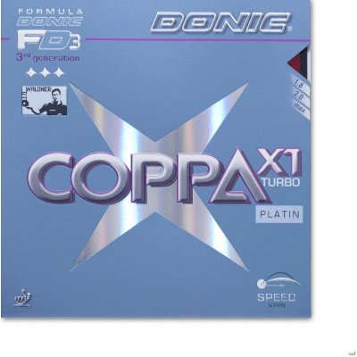 Donic Coppa X1 Turbo Platin – Zboží Mobilmania