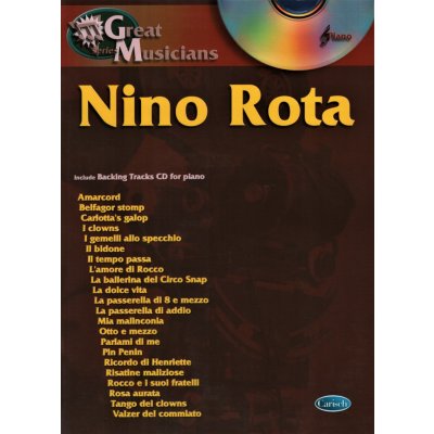 Great Musicians: Nino Rota + CD / filmové melodie pro klavír – Zboží Dáma