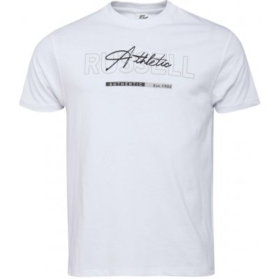 Russell Athletic T-Shirt bílá černá – Sleviste.cz