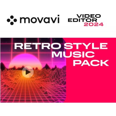 Movavi Video Editor 2024 - Retro Style Music Pack – Zboží Živě