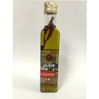 Fabio Olivový olej Olivie česnek, chilli 250 ml