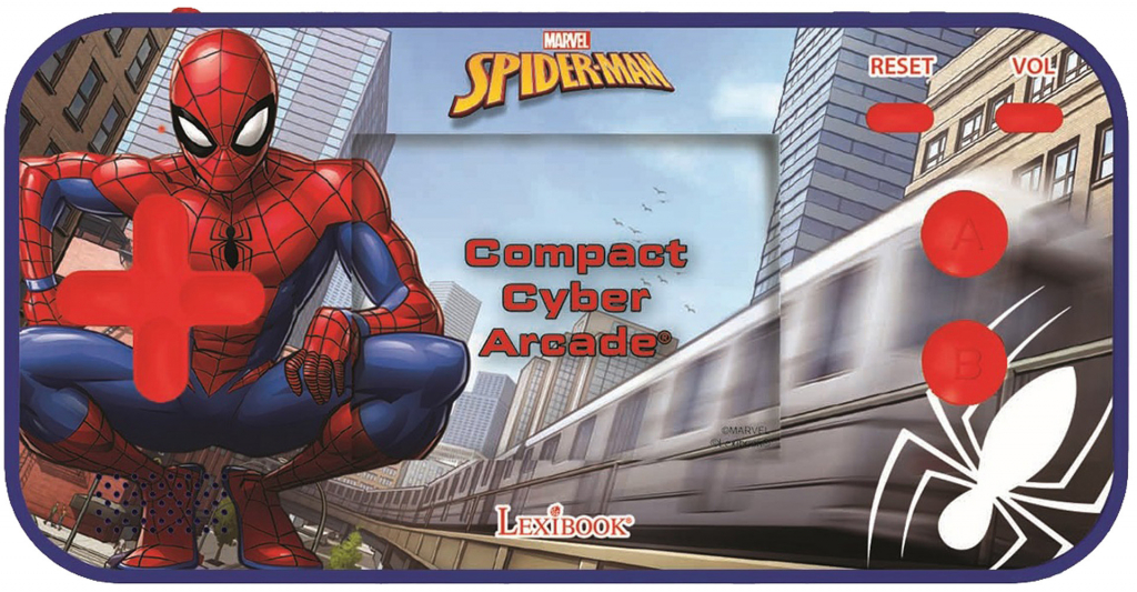 LEXIBOOK Compact II Spider Man Cyber Arcade Center