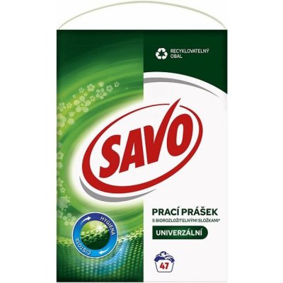 Savo Jarní svěžest prací prášek na bílé i barevné prádlo 47 PD 3,29 kg – HobbyKompas.cz