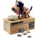 Pokladnička na mincehladový pes hnědý se skvrnami