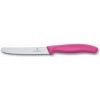 Pracovní nůž Nůž na rajčata, 11 cm - růžový