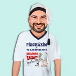 Přicházím s nabídkou noční košile krátký rukáv s čepičkou bílá – Zboží Dáma