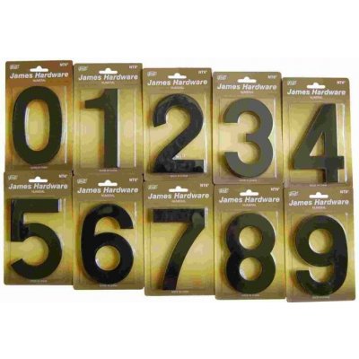 Číslice fasádní NT6 152mm Čn-mat. - "2" – HobbyKompas.cz