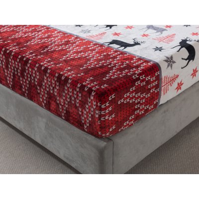Xpose Mikroplyš prostěradlo LYANA Exclusive červené 90x200 – Zboží Dáma