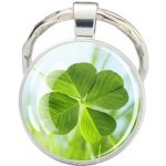 Přívěsek na klíče čtyřlístek zelená – Hledejceny.cz