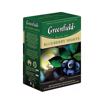Greenfield Blueberry Nights černý čaj papír 100 g