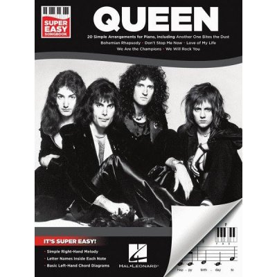 Queen Super Easy Songbook velké noty na snadný klavír – Zboží Mobilmania