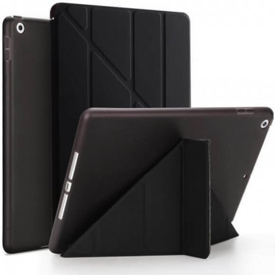 SES 2v1 Smart flip cover + zadní silikonový ochranný obal pro Apple iPad 10.2" 2021 9. generace černý 9679 – Zboží Mobilmania