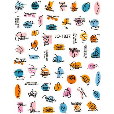 Samolepky na nehty Colorful JO-1837 – Zboží Mobilmania