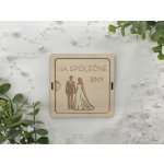 Svatební krabička na peníze malá D-decor - Na společné sny – Zboží Živě