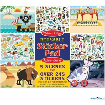 Samolepky Opakovaně použitelné Dobrodružství 245ks – Zboží Dáma
