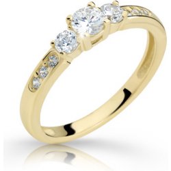 Zodiax Zlatý dámský prsten se zirkony 965
