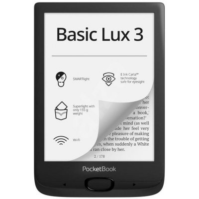 PocketBook 617 Basic 3 - 8GB, WiFi, černý – Zboží Živě