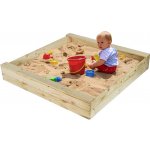 ATMOWOOD Dřevěné přírodní pískoviště 120 x 120 x 20 cm – Sleviste.cz