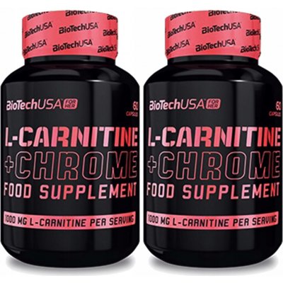 BioTech USA L-Carnitine + Chrome For Her 60 kapslí – Zboží Mobilmania