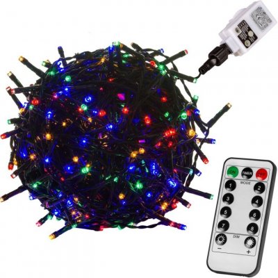 Voltronic 67228 Vánoční řetěz 40 m 400 LED barevný + ovladač – Zboží Mobilmania
