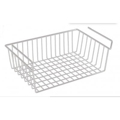 ARTEX Košík policový Miko 40 x 26 x 14 cm kov. bílý – Sleviste.cz