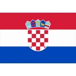 Stolní vlaječka Chorvatska - 11 x 16 cm - nasunutí, zavěšení – Zboží Mobilmania