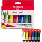 Sada akrylových barev Talens Amsterdam 6x20 ml – Sleviste.cz