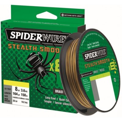 Spiderwire Pletená Šňůra Stealth Smooth8 Camo 150 m 0,29 mm 26,4 kg