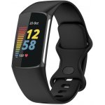 VSECHNONAMOBIL 112696 SILICONE Vyměnitelný řemínek pro Fitbit Charge 6 / Charge 5 černý – Hledejceny.cz