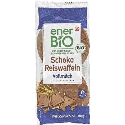 enerBiO Rýžové chlebíčky v mléčné čokoládě 100 g – Zboží Dáma
