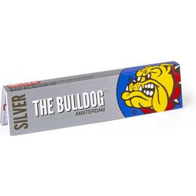 The Bulldog papírky dlouhé silver 50 ks