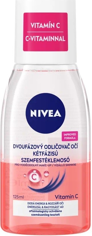 Nivea Visage odličovač očí a makeupu 2 fázový růžový 125 ml od 91 Kč -  Heureka.cz