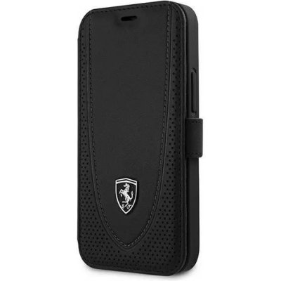 Pouzdro Ferrari knížkové iPhone 12 mini book Off Track Perforated černé – Sleviste.cz