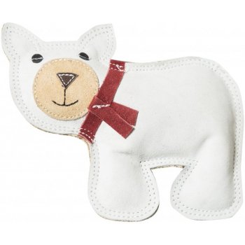 NUFNUF Kožená hračka pro psy Scooby lední medvěd