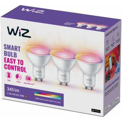 Philips WiZ 8720169072152 LED sada žárovek 4,7W GU10 400 lm 2200-6500+RGBK – Hledejceny.cz