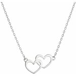 Pavona Stříbrný náhrdelník dvě srdíčka 62008 – Sleviste.cz