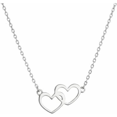 Pavona Stříbrný náhrdelník dvě srdíčka 62008 – Sleviste.cz