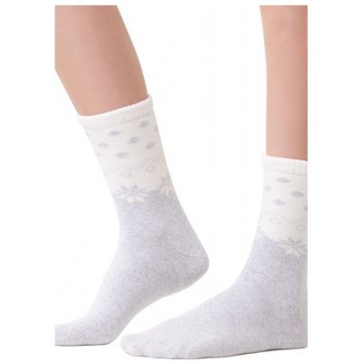 Steven 123 070 sněhová vločka dámské ponožky šedá – Zboží Mobilmania
