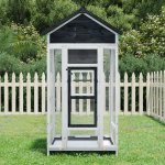 Vidaxl Ptačí voliéra masivní borové dřevo 91,5 x 53 x 170 cm – Zboží Dáma