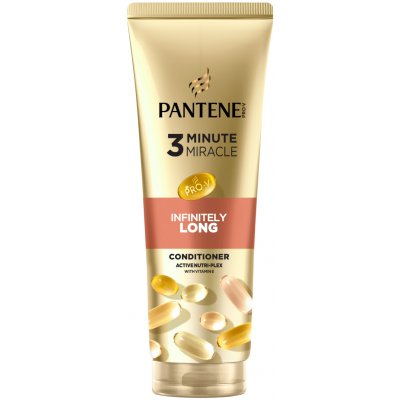 Pantene Pro-V Infinite Lengths 3 Minute Miracle Kondicionér pro Dlouhé Slabé Vlasy 220 ml – Sleviste.cz