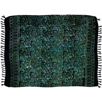 Sarong BO Batik Paisley černá – Zboží Dáma