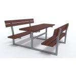 HTI Zahradní set Kampa s plastem KA-P1025 1700 mm, dlouhé ukotvení (k zabetonování), červená – Sleviste.cz