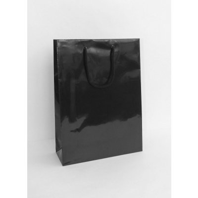 NATALY 32 papírová taška, lesklá, 32, černá – Zboží Mobilmania