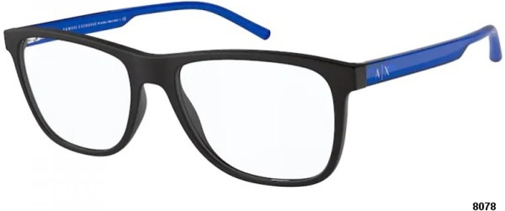 Dioptrické brýle Armani Exchange AX 3048 8078 matná černá/modrá |  Srovnanicen.cz