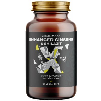 BrainMax Enhanced Ginseng & Shilajit 60 rostlinných kapslí – Hledejceny.cz