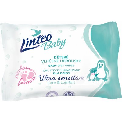 Linteo Baby Sensitive vlhčené ubrousky 10 ks – Zbozi.Blesk.cz