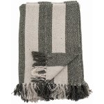 Bloomingville přehoz na postel z recyklované bavlny Jodina zelená 160 x 130 cm – Zboží Dáma